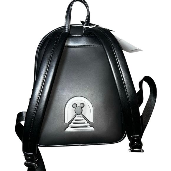 Loungefly Disney Mickey Mouse Train Conductor Light-Up  Backpack NWT - Picture 3 of 6